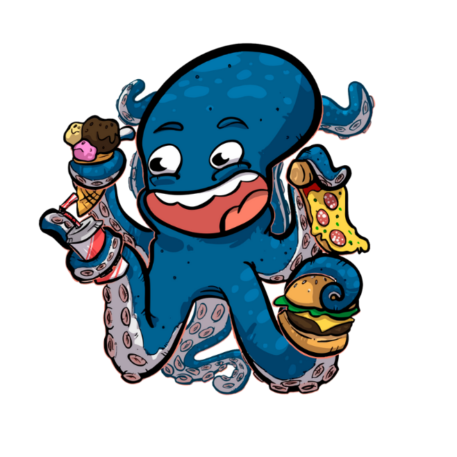 Logo de Fatness Universe, proyecto foodie de gastronomía y viajes